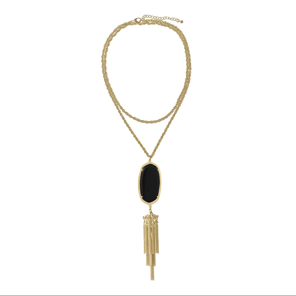 Kendra Scott Rayne Necklace - Black/Gold